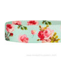 Dog Leash Print Turquoise Scent Inspired Floral Rose